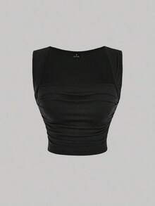 Top tank unicolor fruncido - Multicolor 6 - Ver 9