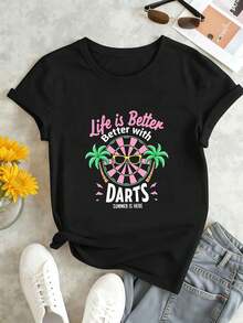 Women T-Shirts - Black - View 1