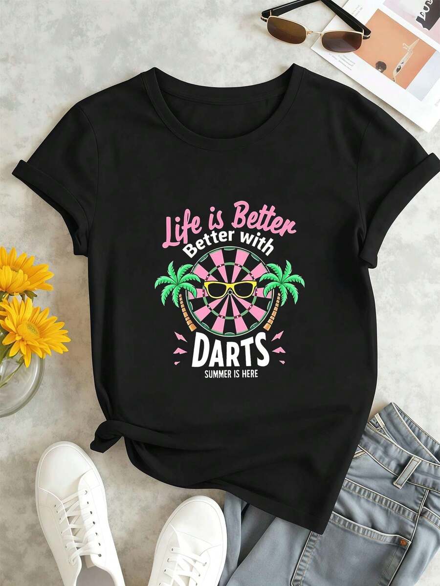 Women T-Shirts - Black - View 1