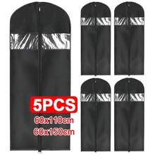 5PCS Hanging Suit Dress Coat Travel Bag Extra Large Clothes Cover Storage Zip - View 10