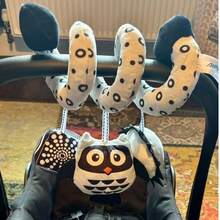 1 boneco de pelúcia em forma de burro para rede, boneco espiral macio para pendurar no carrinho de bebê de 0 a 12 meses, presente de aniversário - Multicolorido - Ver 3