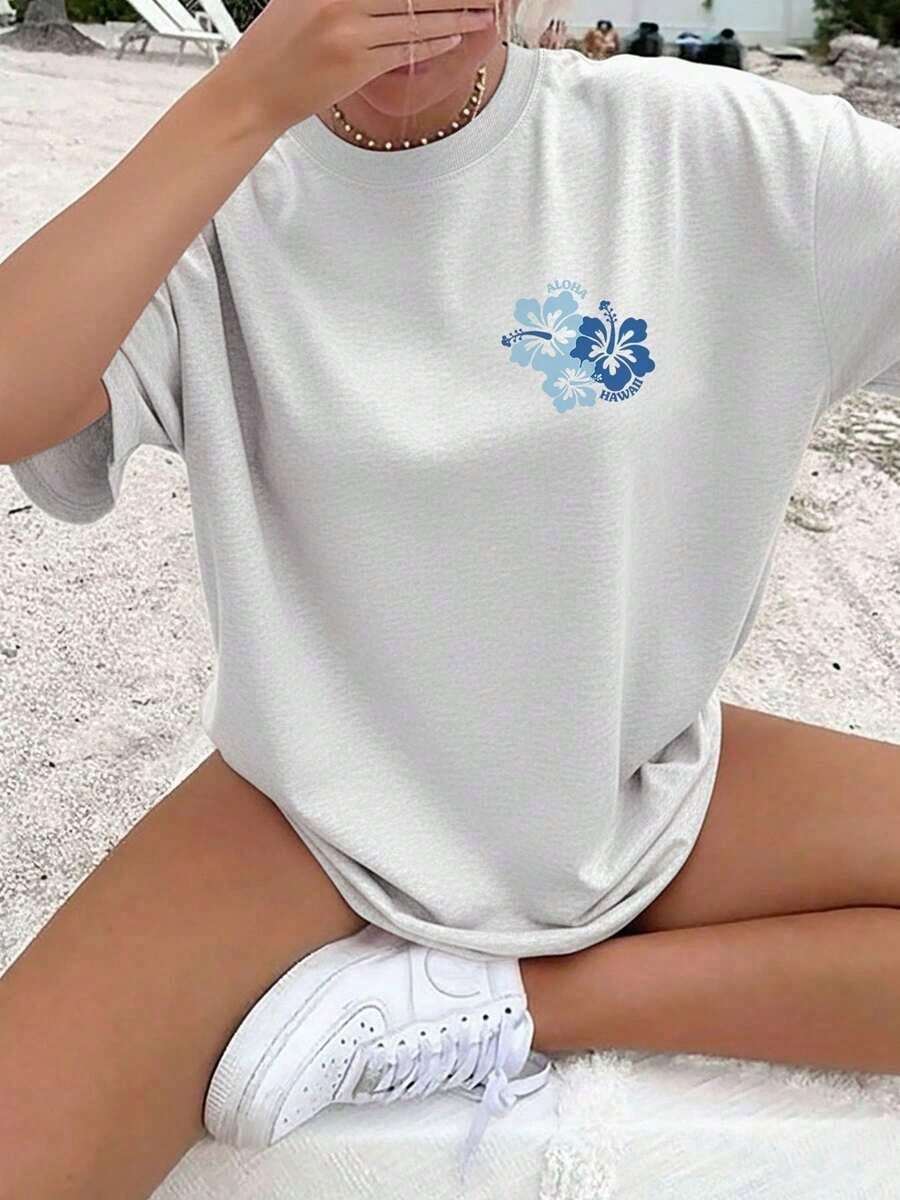 Plus Size T-Shirts - 白色 - 查看 1
