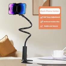Giá đỡ điện thoại xoay 360 độ, có thể điều chỉnh hướng và góc, cấu trúc chắc chắn và bền bỉ, giá đỡ điện thoại tiện dụng đặt cạnh giường cho người dùng hay ngồi gù lưng. - nhiều màu - Xem 10