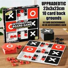 Upgraded Tic Tac Toe Game - Strategy Board Game Suitable For Men, Women, And Families | Xs Vs O' Strategy Board Game, Suitable For Parties, Travel, Birthday Gifts - Multicolor - View 3