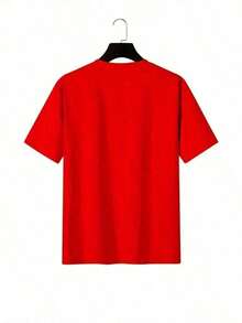 Camisetas de verano para mujer, camisetas vintage con estampado de texto audaz que transmite una sensación de ironía y desafía las suposiciones, convirtiéndola en una prenda distintiva para quienes se sienten seguras al usarla. Vintage, 220g, 100% algodón, camiseta casual de manga corta para mujer, estilo urbano Y2K, ideal para el Día de la Madre, el Día de la Mujer y un regalo esencial para el inicio de la temporada escolar. Camiseta con estampado Y2K de cuello redondo para mujer, vacaciones, primavera, festival, top de mujer, camisetas de algodón, camisetas de primavera para mujer, ropa de verano. - Rojo - Ver 2