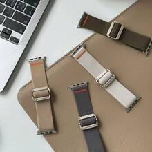 1 Dây đeo đồng hồ nylon dạng vòng xoay cơ học, được trang bị khóa bấm cơ học và dây đeo đàn hồi, tương thích với các loại dây đeo có kích thước 38mm, 40mm, 41mm, 42mm, 44mm, 45mm, 46mm, 49mm, tương thích với các dòng Ultra/SE/10/9/8/7/6/5/4/3/2/1/Ultra. - Nhiều màu - Xem 10