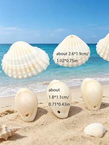 50/100/300pcs Mini Shell Beads Beach Spacer Beads Pendant Denim Shell Loose Beads Summer DIY Earrings Bracelet Necklace Jewelry Making Each Piece Has Different Color And Appearance - Shell - View 11