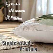 MEMNUN Bộ 4 vỏ gối in hình lá màu nước nhạt (không bao gồm ruột gối), làm từ vải polyester, in một mặt, kích thước 17.7*17.7in (45*45cm) / 19.69*19.69in (50*50cm) / 15.75*15.75in (40*40cm). Vỏ gối trang trí hình lá tự nhiên, vỏ gối trang trí nhà cửa cho phòng ngủ, quà tặng. - Nhiều màu - Xem 5