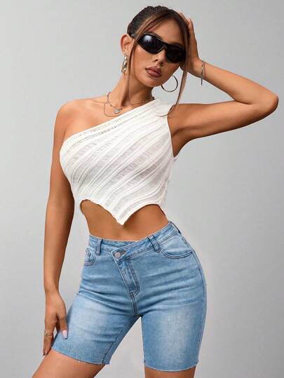 Shorts vaqueros casuales de mujer con dobladillo deshilachado, dobladillo asimétrico, shorts vaqueros de moda de verano Y2K, shorts vaqueros azules, ropa de estar en casa minimalista, ropa de verano, 54% algodón