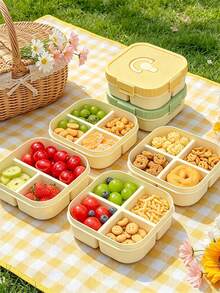 1 Set Kotak Makan Siang Persegi Portabel dengan Sekat, Kotak Bento Anti Bocor yang Dapat Digunakan Kembali, Aman untuk Microwave, Cocok untuk Pelajar dan Dewasa, di Rumah, Sekolah, Kantor, Berkemah di Luar Ruangan, Piknik, Perjalanan, Musim Kembali ke Sekolah - MultiWarna - View 10