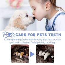 Pasta dental para mascotas - Pasta dental profesional para mascotas para limpiar el sarro y las manchas, blanquear los dientes y el cuidado bucal, apta para perros y gatos - Ver 5