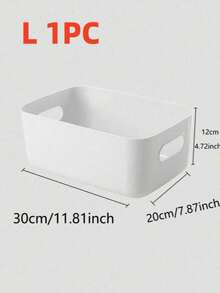 Large Capacity Portable Desktop Makeup & Sundries Storage Basket - Multifunctional Plastic Container With Carrying Handle, Desktop Plastic Box, Bathroom Cosmetic Organizer, Bedroom/Cabinet Storage Box - Multicolor - View 11