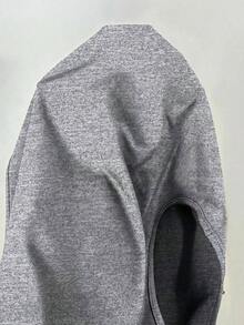de estilo chino retro con cuello de cheongsam para mujer, top negro casual, top de pullover adecuado para vacaciones, fiestas, elegante para mujer, uso diario casual.Top negro sin mangas de cuello alto, top negro de verano - Gris Claro - Ver 7