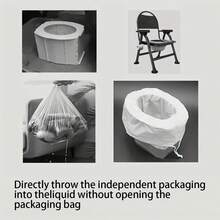 No Unpacking/Detachable Bag - Portable - Home Cleaning - Toilet Treatment - Portable Quick-Absorbing Toilet Powder, Outdoor And Home Universal Emergency Waste Solidification Device, Easy To Use As A Household Essential - White - View 4