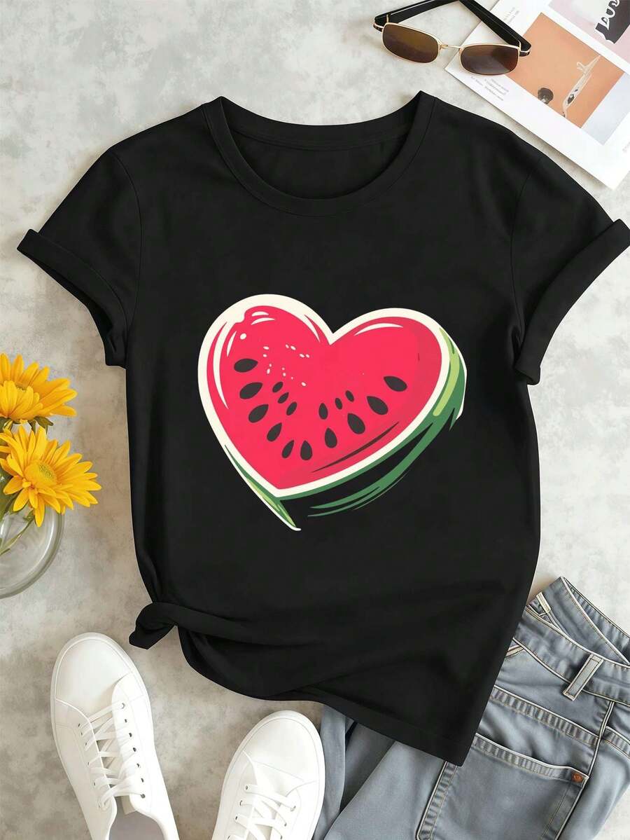 Women T-Shirts - Black - View 1