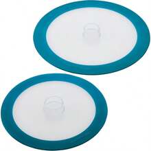 Rachael Ray Tools And Gadgets Silicone Suction Lid Set, 2 Piece - Teal - Teal + 2 Piece - View 1