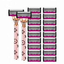 Premium Manual Shaving Razor: Advanced Shaving Razor With Ergonomic Handle, Easy To Clean, Provides Ultra-Smooth Shaving Experience. Replaceable Blades, Ideal Holiday Gift, Essential For Men And Women - Multicolor - View 12