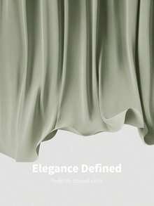 Belle Elegante vestido de dama de honor de novia ajustado con escote corazón y volantes, color verde romántico trenzado mate - Verde Oliva - Ver 8