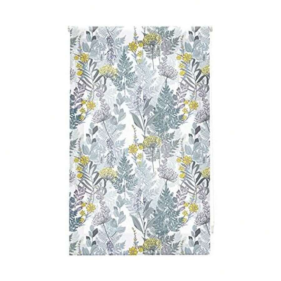 KIWI Translucent Roller Blind With Digital Floral Print, Sizes From 90 To 170 Cm Wide X 180 Cm High, Easy Installation Digital Blind, Available In 7 Models - Multicolor - View 1