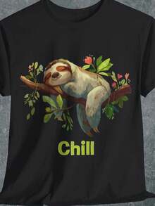Funny other Cotton T1EE Chill other UniS1ex T1S1Hirt. - Negro - Ver 2