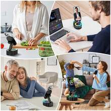 5-In-1 Wireless Induction Bluetooth Speaker With Adjustable Phone Stand, 5000mAh Rechargeable Battery, 8 RGB Ambient Lights, Multifunctional Stereo Audio Phone Holder For IPhone, Android & Tablet - View 9