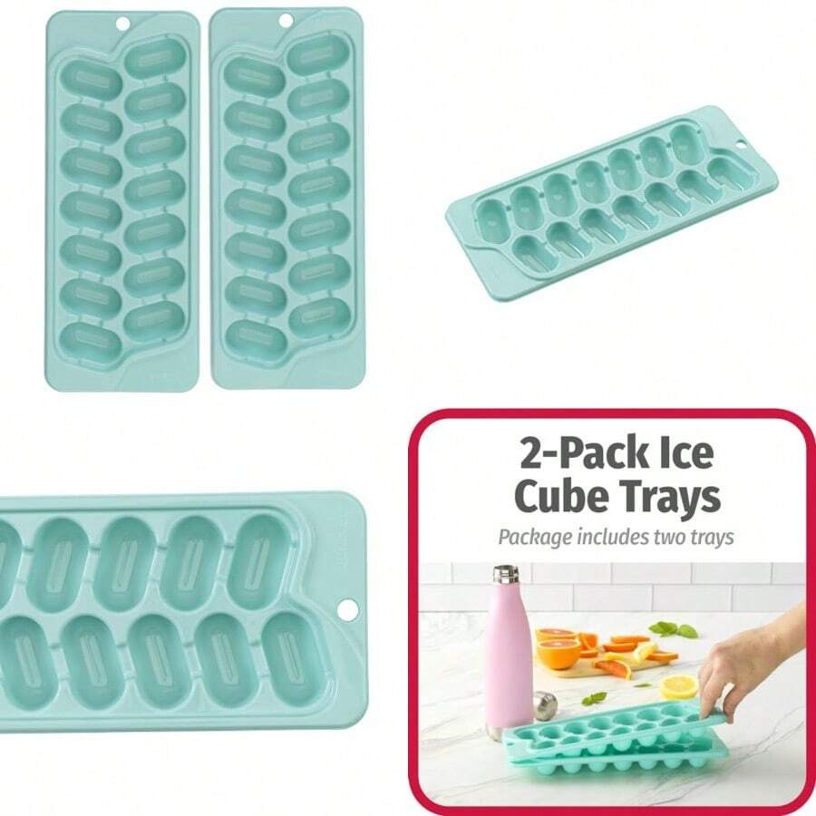 FdsGood Cook - 2 Pack Ice Cube Trays Vxcv - White - View 1