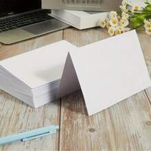 50/30 Thẻ gấp trắng (4x6 inch), Thẻ chúc mừng trắng, Thích hợp để làm thiệp thủ công, thiệp cảm ơn, thiệp mời và nhiều dịp khác. - Trắng - Xem 1