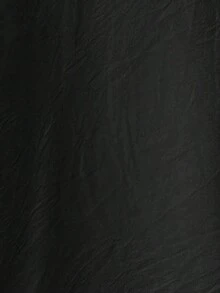 Camisa casual de mujer de manga corta con encaje de contraste - Negro - Ver 7