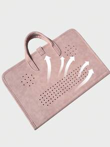 Túi đựng laptop 14/15.6 inch, kiểu dáng dễ thương, có nắp bảo vệ. - Màu Hồng baby - Xem 8
