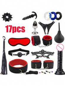 10pcs/17pcs Metal Butt Plugs, Couples Bedroom Intimate Toys, BDSM Bondage Equipment Adult Products - 套裝 - 查看 3