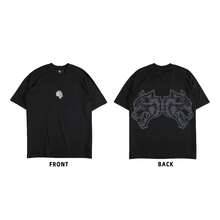 DARC Wolf Head Fitness American Style T-Shirt, Pure Cotton, Round Neck, Printed Short Sleeve - DSDT041 - Xem 12