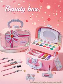 Kits de Maquiagem Infantil, Conjunto de Maquiagem de Faz de Conta, Presente para Meninas, Brinquedos de Maquiagem de Faz de Conta, Estojo de Cosméticos, Presente de Feriado - forma - Visão 11