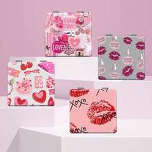 1 pieza Espejo de maquillaje portátil de la serie Y2K, espejo de maquillaje de aumento 2X, espejo de maquillaje plegable y ligero de doble cara, espejo de maquillaje de viaje mini - Multicolor - Ver 9
