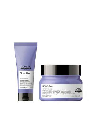 L'Oréal Professionnel [Bundle] Serie Expert Blondifier Conditioner 200 Ml + Blondifier Hair Mask 250 Ml