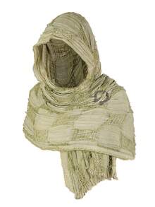 1pc Medieval Vintage Hooded Cloak Scarf, Women's Retro Distressed Mesh Hooded Cloak Shawl, Cosplay Costume Accessory,Party - Multicolor - View 11