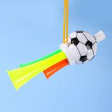 1pc Party Cheering Noise Maker Prop, Plastic Football Shaped Cheering Horn For Football Matches, Concerts, Sports Events - Three-tone Speaker - View 5