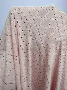vestido corto de verano para mujer, ajustado y sexy, con nudo en la cintura, de jacquard de punto en color crema-amarillo - Rosa - Ver 6