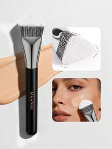 MAANGE 1/17/18 piezas Juego de brochas de maquillaje profesional, incluye el juego de brochas de maquillaje y una caja de almacenamiento cuadrada, brocha de base, brocha de contorno, brocha de rubor, brocha de polvo, brocha de sombra de ojos, brocha de corrector, brocha de cejas, conveniente para viajar - Multicolor - Ver 13
