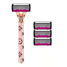 Premium Manual Shaving Razor: Advanced Shaving Razor With Ergonomic Handle, Easy To Clean, Provides Ultra-Smooth Shaving Experience. Replaceable Blades, Ideal Holiday Gift, Essential For Men And Women - Multicolor - View 16