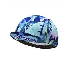 Macaron Graffiti Style Bicycle Sports Cap, Quick-Dry Breathable Sports Cap For Cycling, Running - Stripe - View 3
