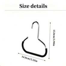 10pcs/6pcs/3pcs/1pc Multi-Function Non-Slip Metal Round Hooks, Suitable For Hats, Underwear, Ties, Scarves, Belts, Applicable For Home, Dorm, Hotel, Bathroom, Bedroom, Wardrobe, Closet Storage Rack - Multicolor - View 5