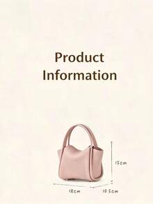 Bolso de hombro de moda nuevo de Songmon, bolso cruzado ligero y duradero de cuero suave, bolso tote mini de forma ovalada, adecuado para ir al trabajo, salidas diarias, citas, viajes cortos, con sensación de lujo - Rosa - Ver 7