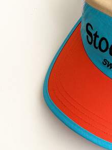 Unisex Street Fashion Color Block Patchwork Flat Brim Casual Hip Hop Cap, Quick Dry Baseball Hat, Letter Print Snapback, Functional Outdoor Cycling Cap, Lightweight Breathable Sun Protection Hat For Summer - Multicolor - View 7