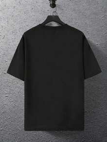 1 Piece Regular Fit Casual Short Sleeve T-Shirt For Women, Dark Gothic Grunge Punk Street Fashion, Eye-Catching Graphic Print Of Two Skeleton Hands And Bones, Optical Tear Effect, Claw Marks, Scratches, 3D Illusion, Rebellious Attitude, Classic Crew Neck. Direct Shipping From Our Local Warehouse, Couples' Style, Ideal For Wearing As A Couple. - 黑色 - 查看 2