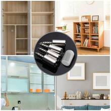 30 chiếc đinh vít cố định kệ kính, vít tự ren hình chữ thập có vỏ bọc cao su chống trượt, giá đỡ kệ bằng vít, thích hợp cho kệ sách, tủ quần áo, kệ. - 30 ốc vít - Xem 6