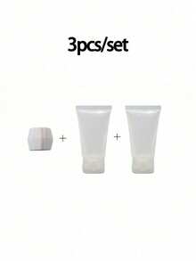 Plastic Toothpaste Tube, Facial Cleanser Adapter And Dispenser Bottle, Convenient For Toothpaste And Facial Cleanser Refill, Cosmetic Tube And Bottle, Facial Cleanser Gel Tube, Squeeze-Type Toothpaste Dispenser Tool Set, Household Daily Necessities - Multicolor - View 8