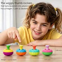 1/2/3pcs Silicone Finger Stress Relief Toys, Sensory Stress Relief Gadgets, Suitable For Teens And Adults, Tactile Desk Toys, Autism ADHD Anxiety Relief Gifts, Christmas Stocking Stuffers, Random Colors And Styles - Multicolor - View 5
