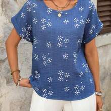 Women's Leopard Batwing Sleeve Shirt, Summer Teacher Shirts Leopard Shirt Women Blouses,Short Sleeve Tops - Multicolor - Ver 1