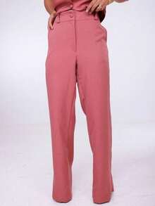 Wide-Leg Pants By Alntaria Risco Calca111114 - Watermelon Pink - View 2