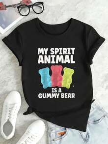 Women T-Shirts - Black - View 2
